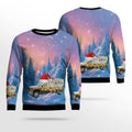 Acadian Ambulance Texas Critical Care Unit Chevy Silverado Ambulance Christmas AOP Ugly Sweater Funny Gifts for Friends