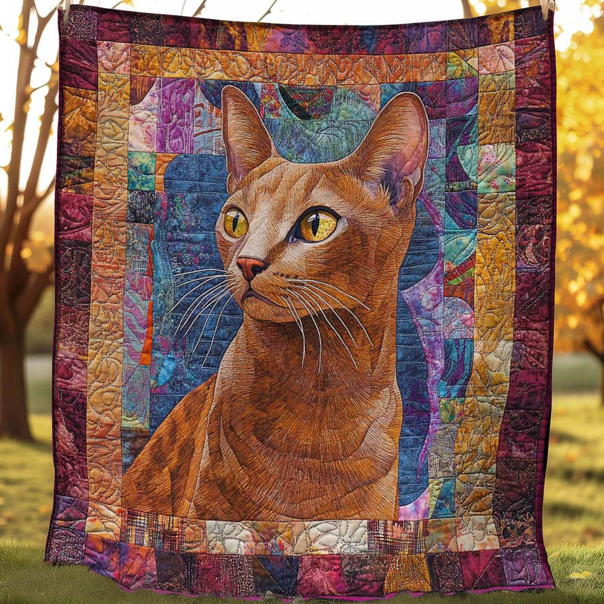 Abyssinian Warm Quilt Blanket Best Christmas Gifts 2024