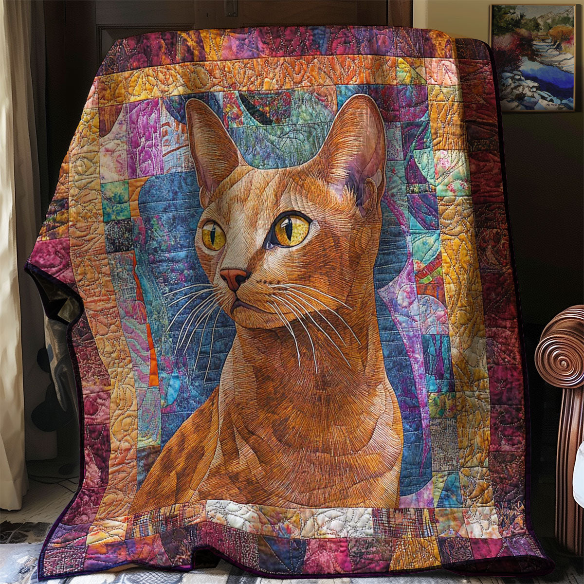 Abyssinian Warm Quilt Blanket Best Christmas Gifts 2024